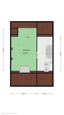 Floorplan - Kruisnetlaan 224, 3192 KD Hoogvliet Rotterdam