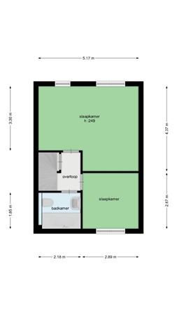 Floorplan - Hoefsmid 24, 3263 CC Oud-Beijerland