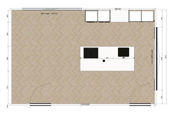 Westlandse Langeweg 25, 4651 PD Steenbergen - Impressie.KeukenPlattegrond.WestlandseLangeweg25.Steenbergen.png