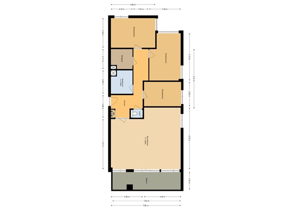 Erasmuslaan 4P, 4615 AB Bergen op Zoom - Appartement - 2D.jpg