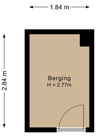 Erasmuslaan 4P, 4615 AB Bergen op Zoom - Berging - 2D.jpg