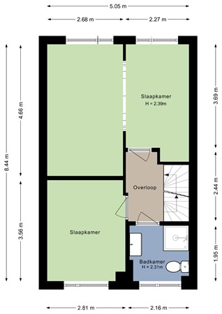 Spelleborg 13, 4651 ZM Steenbergen - Eerste verdieping - 2D.jpg