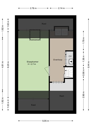 Spelleborg 13, 4651 ZM Steenbergen - Tweede verdieping - 2D.jpg