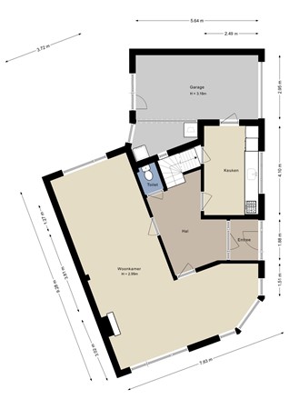 Korte Parkstraat 18, 4611 CV Bergen op Zoom - Begane grond - 2D.jpg