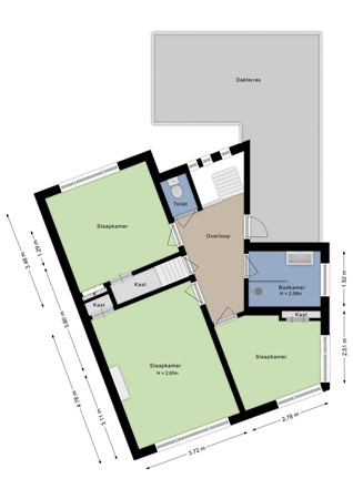 Korte Parkstraat 18, 4611 CV Bergen op Zoom - Eerste verdieping - 2D.jpg