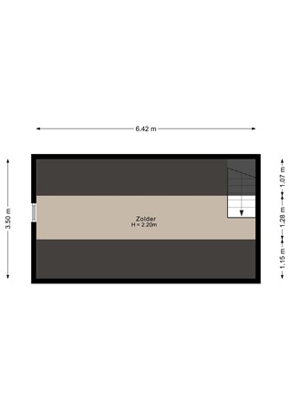Blozekriekske 11, 4681 BW Nieuw-Vossemeer - Garage zolder - 2D.jpg