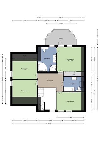 Drukkerij 11, 4651 SL Steenbergen - Eerste verdieping - 2D.jpg