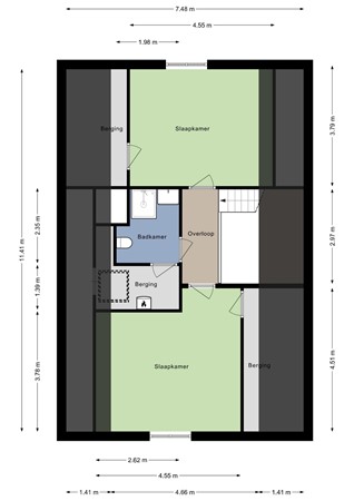 Henegouwen 4, 4651 JA Steenbergen - Eerste verdieping - 2D.jpg