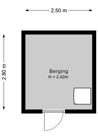 Palingstraat 3, 4617 AD Bergen op Zoom - Berging - 2D.jpg