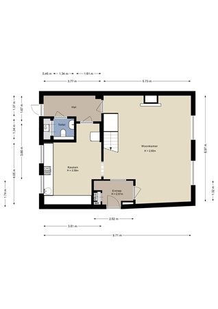 Wouwsestraat 50, 4651 DX Steenbergen - Begane grond - 2D.jpg