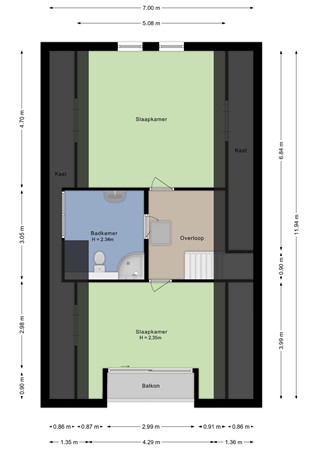Magnolia 40, 4661 WB Halsteren - Eerste verdieping - 2D.jpg
