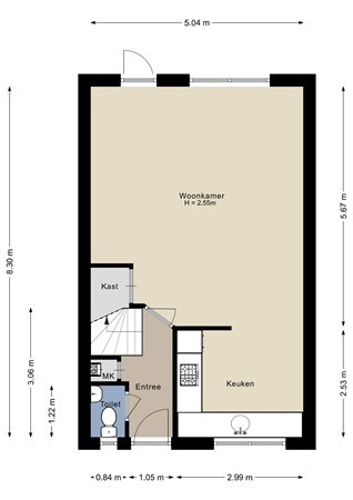 Oudesaag 12, 4651 ZH Steenbergen - Begane grond - 2D.jpg