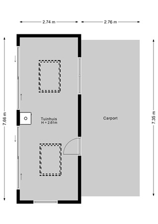 Merijntje Gijzenlaan 29, 4625 GD Bergen op Zoom - Tuinhuis - 2D.jpg