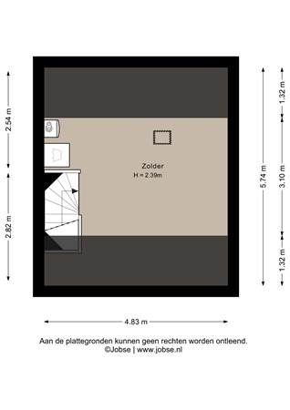 Van Nispenstraat 15, 4651 XH Steenbergen - Zolder - 2D.jpg