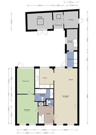 Westdam 40, 4651 BE Steenbergen - Begane grond - 2D.jpg