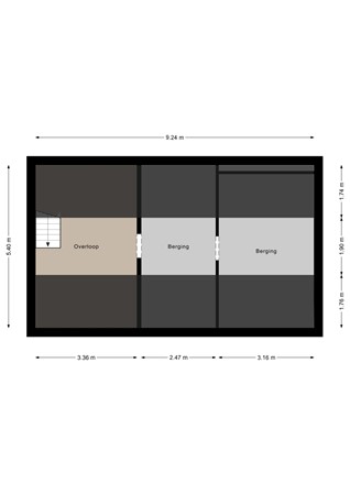 Westdam 40, 4651 BE Steenbergen - Tweede verdieping - 2D.jpg
