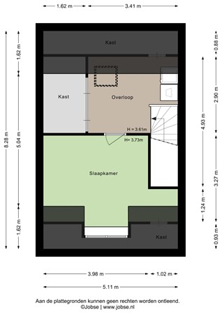 Piet Snoeijersstraat 8, 4651 TT Steenbergen - Tweede verdieping - 2D.jpg