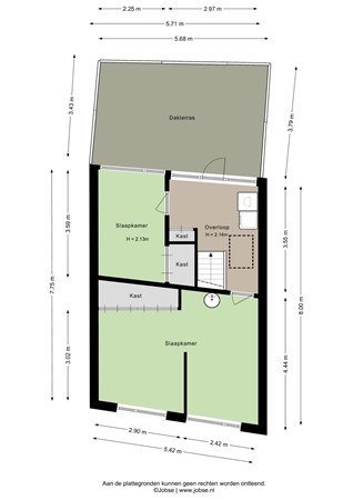Oostdam 6, 4651 AW Steenbergen - Eerste verdieping - 2D.jpg