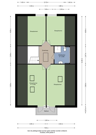 Bollardveen 11, 4651 GN Steenbergen - Eerste verdieping - 2D.jpg
