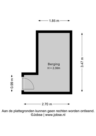 Noordsingel 144, 4611 SJ Bergen op Zoom - Berging - 2D.jpg