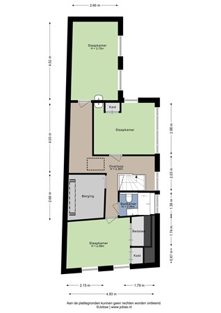 Kaaistraat 14, 4651 BN Steenbergen - Eerste verdieping - 2D.jpg
