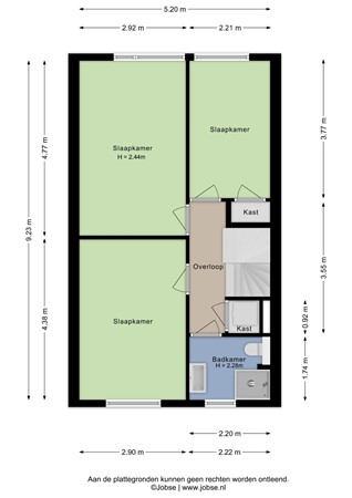 Omloop 61, 4614 EN Bergen op Zoom - Eerste verdieping - 2D.jpg