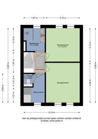 Wit Kruis 19, 4651 XL Steenbergen - Eerste verdieping - 2D.jpg