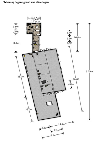 Kerkstraat 69, 4664 BP Lepelstraat - Tekening begane grond 2D + afmetingen.png