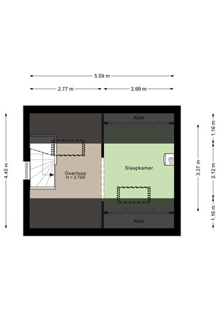 Vriezendijk 2, 4651 ZS Steenbergen - Tweede verdieping - 2D.jpg