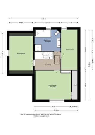 Veerweg 11, 4651 AC Steenbergen - Eerste verdieping - 2D.jpg