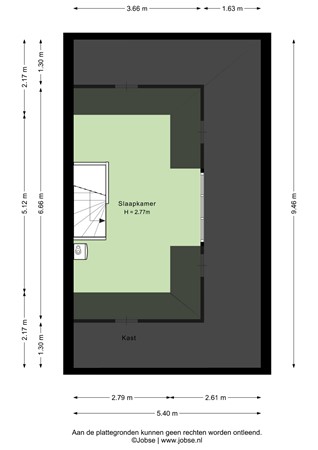 Boeieraak 20, 4617 GB Bergen op Zoom - Zolder - 2D.jpg
