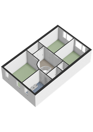Boeieraak 20, 4617 GB Bergen op Zoom - Eerste verdieping - 3D.png