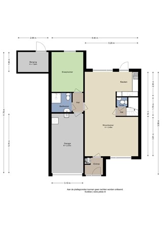 Bollardveen 6, 4651 GN Steenbergen - Begane grond - 2D.jpg