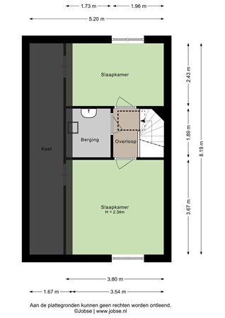Bollardveen 6, 4651 GN Steenbergen - Eerste verdieping - 2D.jpg
