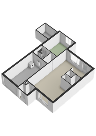 Bollardveen 6, 4651 GN Steenbergen - Begane grond - 3D.png