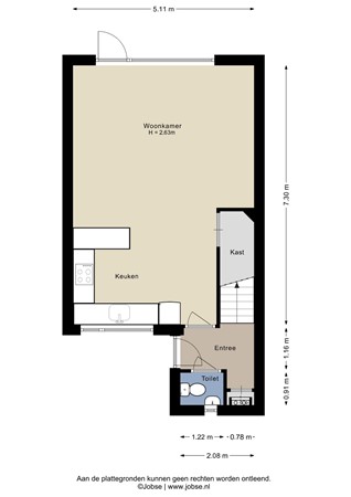 Waterlinie 66, 4652 GB Steenbergen - Begane grond - 2D.jpg