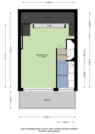 Nassau Bolwerk 9, 4651 TR Steenbergen - Tweede verdieping - 2D.jpg