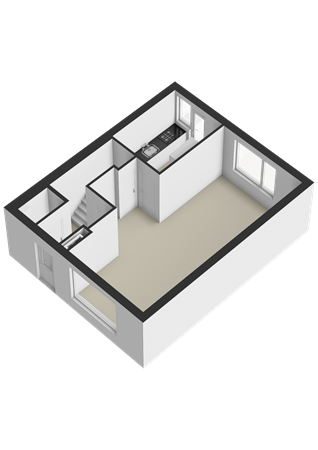 Marehoekstraat 56, 4698 BP Oud-Vossemeer - Begane grond - 3D.png