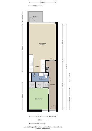 Noordsingel 122, 4611 SJ Bergen op Zoom - Appartement - 2D.jpg