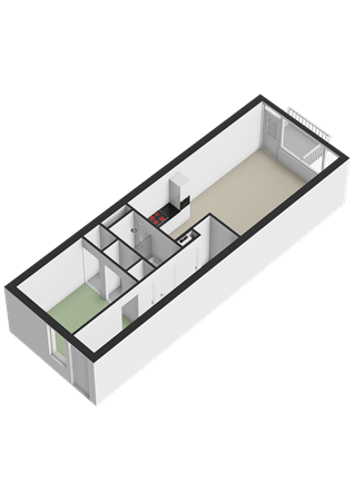 Noordsingel 122, 4611 SJ Bergen op Zoom - Appartement - 3D.png