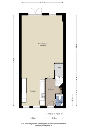 Bastion 19, 4652 GC Steenbergen - Begane grond - 2D.jpg