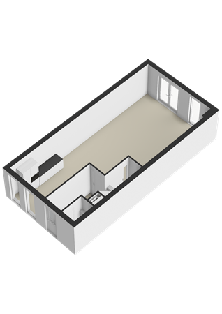 Bastion 19, 4652 GC Steenbergen - Begane grond - 3D.png
