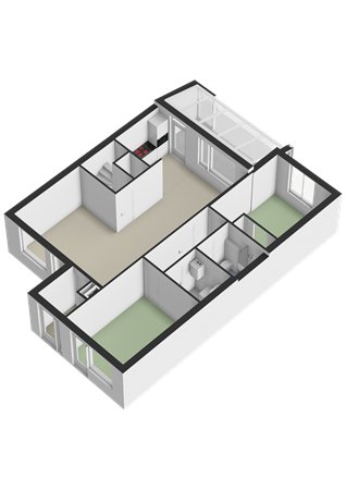 Fortplein 10, 4651 GM Steenbergen - Begane grond - 3D.png