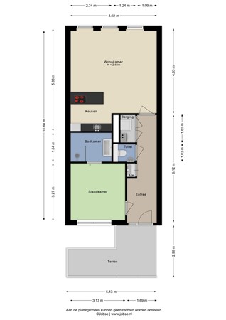 Raadhuisplein 5D, 4671 DA Dinteloord - Appartement - 2D.jpg