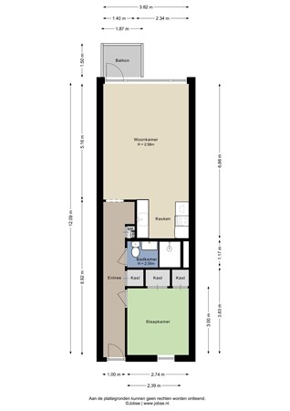 Noordsingel 142, 4611 SJ Bergen op Zoom - Appartement - 2D.jpg