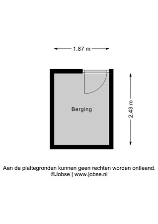 Noordsingel 142, 4611 SJ Bergen op Zoom - Berging - 2D.jpg