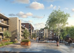 Blok B (Toren , zijde Erasmuslaan / Pater Luijtenpad)