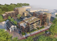 Blok B (Toren , zijde Erasmuslaan / Pater Luijtenpad)