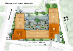 Blok B (Toren , zijde Erasmuslaan / Pater Luijtenpad)