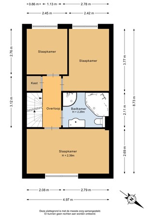 Sweelinckplantsoen 118, 3335 AP Zwijndrecht - Eerste verdieping - 2D.jpg